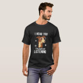 T-shirt Je Vous Entends Whippet Dog Whippet Propriétaire W (Devant entier)