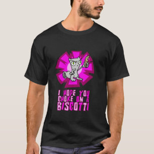 T-shirt Je vous espère obstruction sur un Biscotti