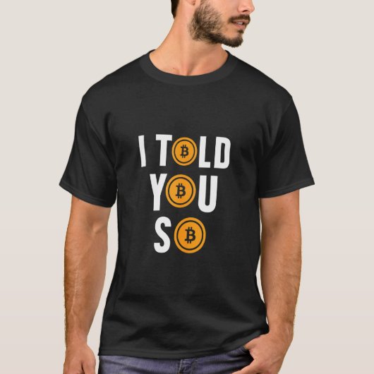 T-shirt Je Vous L'Ai Dit Si Hodl Argent Bitcoin Btc Crypto (Devant)
