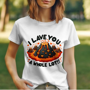 T-shirt Je vous laisse un amour Volcano bien mignon