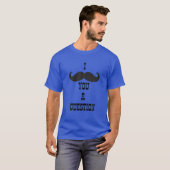 T-shirt Je Vous Moustache Une Question - Silencieux Stache (Devant entier)
