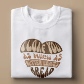 T-shirt Je Vous Pense Trendy Funny Plaisanterie Pain Baker