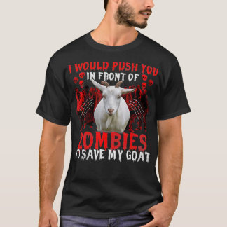 T-shirt Je Vous Poussais Devant Les Zombies Pour Sauver Mo