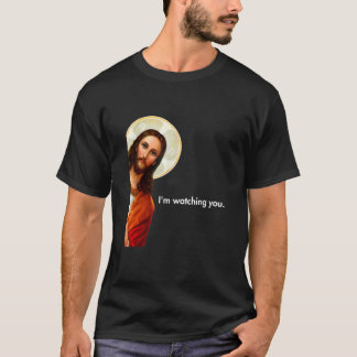 T-shirt Je vous regarde drôle Vêtements Jésus qui reluque