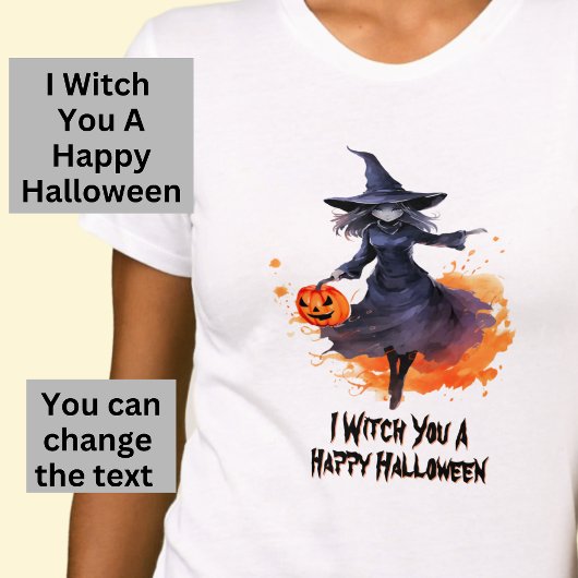 T-shirt Je vous sortirai un joyeux Halloween en blanc