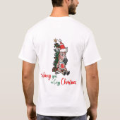 T-shirt Je vous souhaite un Cheval de Noël cosy (Dos)