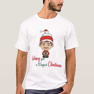 T-shirt Je vous souhaite un homme de Noël magique