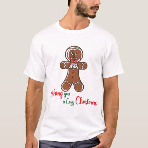 T-shirt Je vous souhaite un Noël cosy et de bons biscuits
