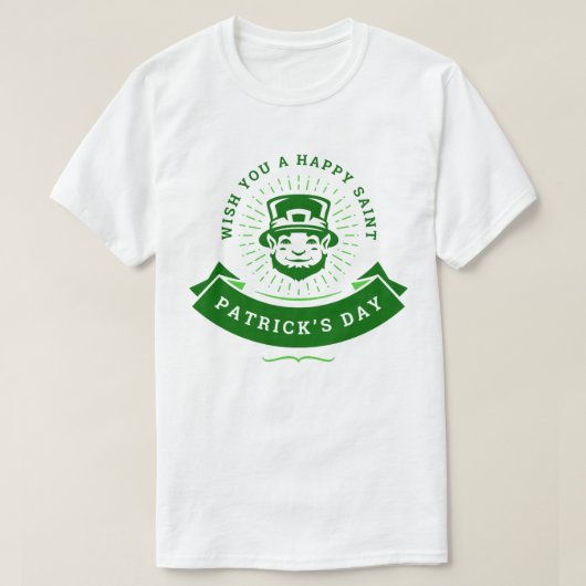 T-shirt Je vous souhaite une joyeuse Saint Patrick's Day L (Design devant)