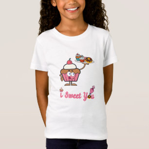T-Shirt Je vous sucrée avec un Cupcake