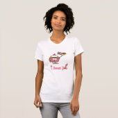 T-shirt Je vous sucrée avec un Cupcake (Devant entier)