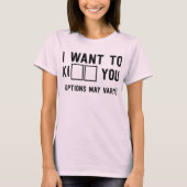 T-shirt Je vous veux à Ki (les options peuvent varier) (Devant)