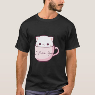 T-shirt Je vous vois mignon Chat en Teacup