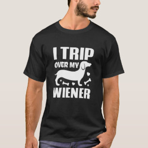 T-shirt Je Voyage Sur Mon Wiener Meilleur Ami Amoureux des