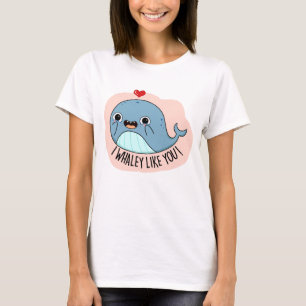 T-shirt Je Whaley Vous Aime Drôle Baleine Pun