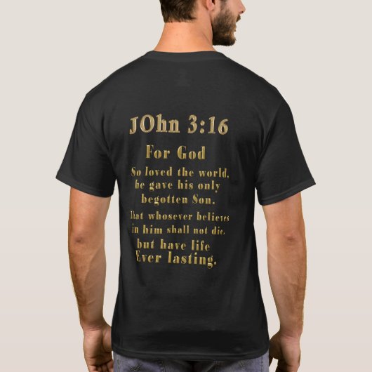 T-shirt Jean 3:16 (Dos)