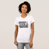 T-shirt Jean 3:16 Véritable Histoire Bible Citation Grunge (Devant entier)