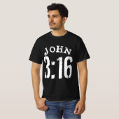 T-SHIRT JEAN 3 16 VERSET BIBLIQUE (Devant entier)