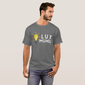 T-shirt Jean 8:12 : Lux Mundi (Lumière du Monde) (Devant entier)