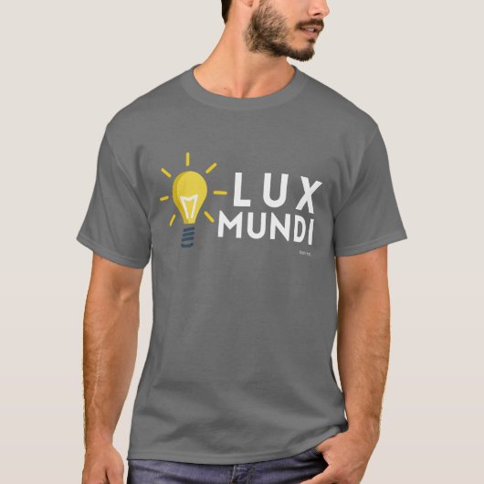 T-shirt Jean 8:12 : Lux Mundi (Lumière du Monde) (Devant)