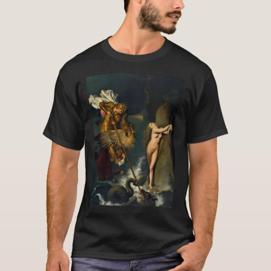 T-shirt Jean-Auguste-Dominique Ingres Roger Freeing (Devant)