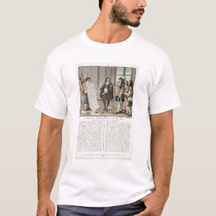 T-shirt Jean Baptiste Colbert (1619-83) présente la carte