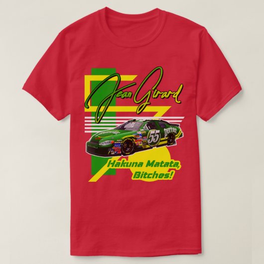 T-shirt Jean Girard Talladega Nights Conception de course (Design devant)