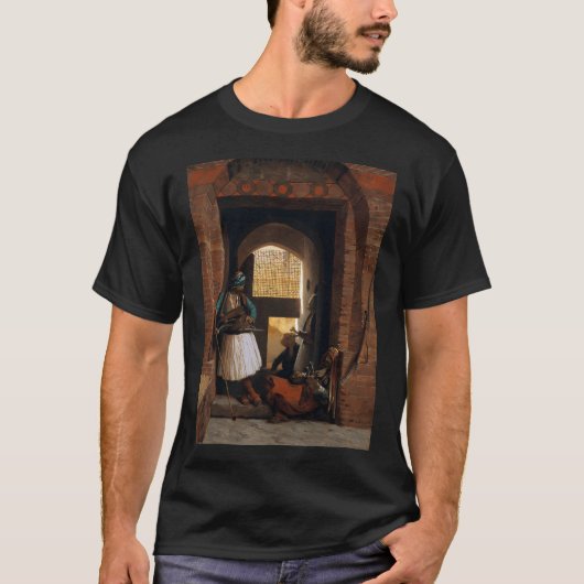 T-shirt Jean-Leon Gerome -Devant le public et chat (Devant)