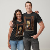 T-shirt Jean-Leon Gerome -Devant le public et chat (Unisexe)