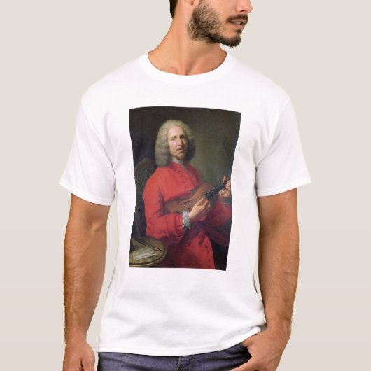 T-shirt Jean-Philippe Rameau avec un violon (Devant)