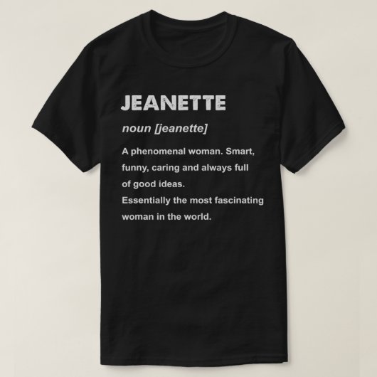 T-shirt Jeanette (Design devant)