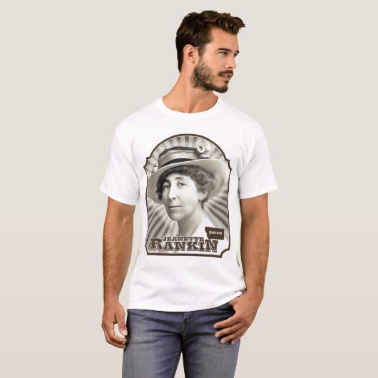 T-shirt Jeannette Rankin (Devant entier)