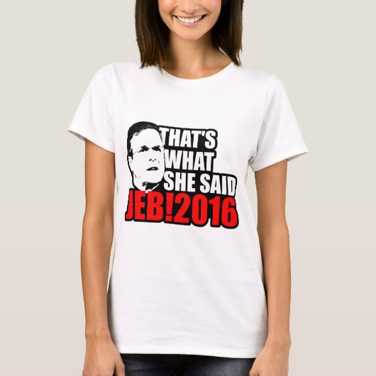 T-shirt Jeb Bush 2016 (Devant)