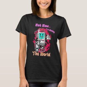 T-shirt J'économise le monde Jeu drôle mignonne