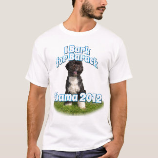 T-shirt J'écorce pour Barack, BO le premier chien Obama