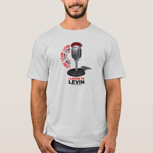 T-shirt J'écoute Levin (Devant)