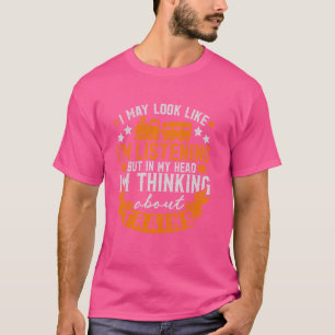 T-shirt J'écoute, mais dans ma tête je pense Ab