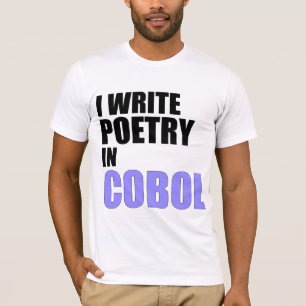 T-shirt J'écris de la poésie en COBOL
