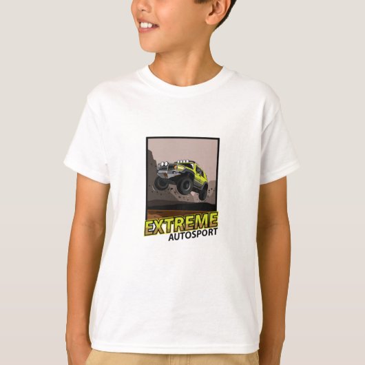 T-shirt Jeep Car Jump Boue (Devant)