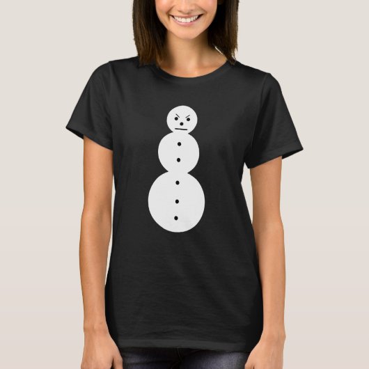 T-shirt Jeezy Snowman en colère Snowman Jeezy Snowman (Devant)