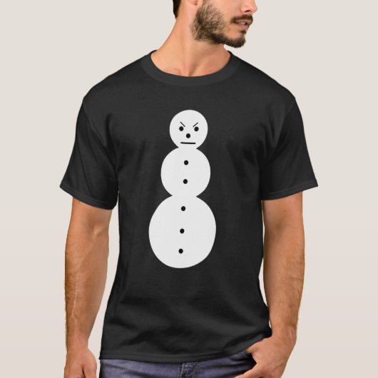 T-shirt Jeezy Snowman en colère Snowman Jeezy Snowman (Devant)