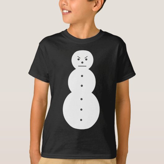 T-shirt Jeezy Snowman - Hiphop Angry Snowman Jeezy Christm (Devant)