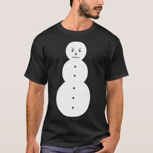 T-shirt Jeezy Snowman - Hiphop Angry Snowman Jeezy Christm (Devant)