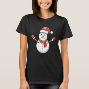 T-shirt Jeezy Snowman hiver Angry Snowflakes Chaud T