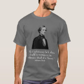 T-shirt Jefferson Davis et citation (Devant)