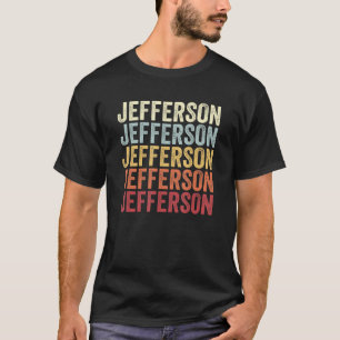 T-shirt Jefferson Maryland Jefferson MD Retro Texte Vintag