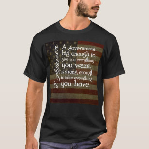 T-shirt Jefferson : Méfiez-vous des grands gouvernements