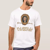 T-shirt Jefferson sur la monnaie fiduciaire (Devant)