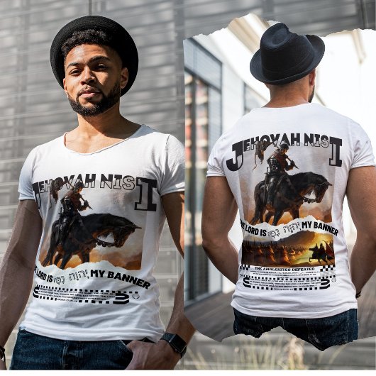 T-shirt Jéhovah Nisi : Dieu est ma bannière - Chrétien mod