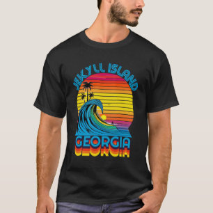 T-shirt Jekyll Island Georgia Retro Throwback Surf & plage